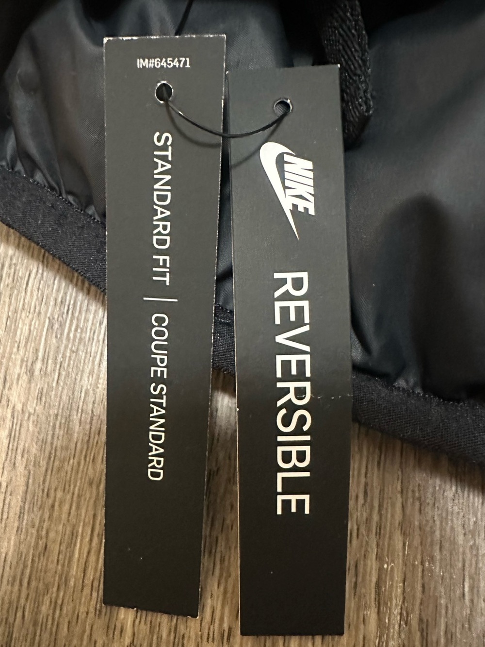 Nike Black and White Reversible Puffer Vest - Picture 3 of 5